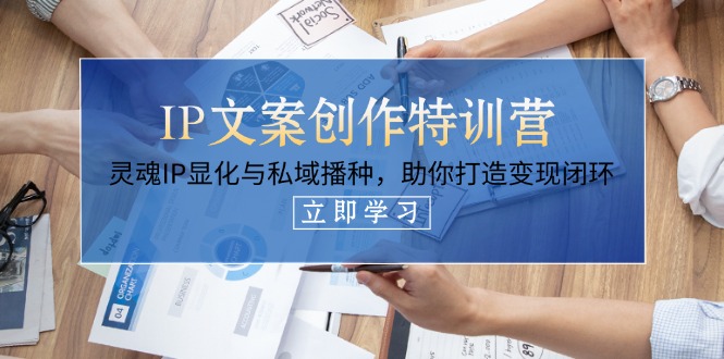 （14330期）IP文案创作特训营，灵魂IP显化与私域播种，助你打造变现闭环（14节课）-轻创项目网