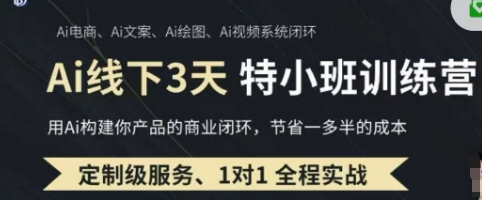 AI实操培训第20-21期线下，0基础保姆级教程，3月最新整理，企业获客、降本增效、打造超级个体-轻创项目网